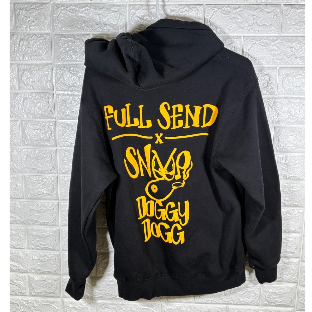 Full Send X Snoop Dogg Hoodie Black Small Men's Sweatshirt Pullover‎